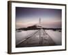 St. Mary's Island and St. Mary's Lighthouse at Dusk, Near Whitley Bay, Tyne and Wear, England, UK-Lee Frost-Framed Photographic Print