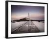 St. Mary's Island and St. Mary's Lighthouse at Dusk, Near Whitley Bay, Tyne and Wear, England, UK-Lee Frost-Framed Photographic Print