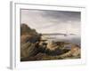 St. Mary's Island from Whitley Rocks, 1845-John Wilson Carmichael-Framed Giclee Print