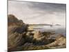 St. Mary's Island from Whitley Rocks, 1845-John Wilson Carmichael-Mounted Giclee Print