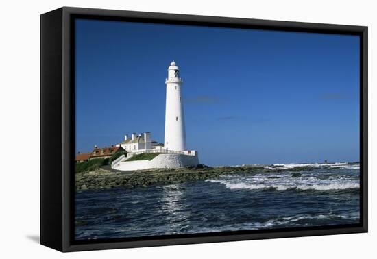 St. Mary's Island, Whitley Bay, Tyne and Wear, England, United Kingdom-James Emmerson-Framed Stretched Canvas