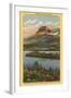 St. Mary's Lake, Glacier Park, Montana-null-Framed Art Print