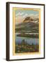 St. Mary's Lake, Glacier Park, Montana-null-Framed Art Print