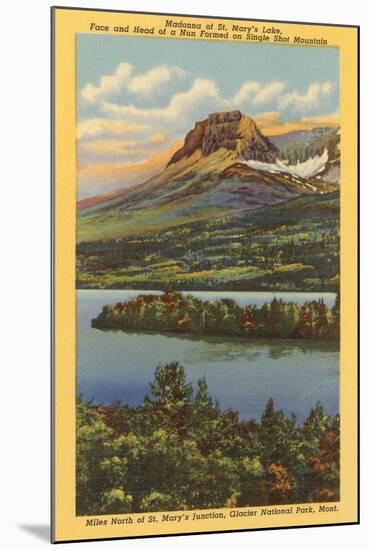 St. Mary's Lake, Glacier Park, Montana-null-Mounted Art Print