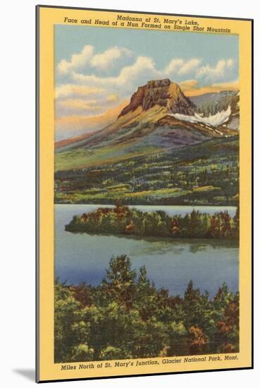 St. Mary's Lake, Glacier Park, Montana-null-Mounted Art Print