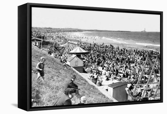 St. Mary's Lighthouse, Whitley Bay 1951-Staff-Framed Stretched Canvas