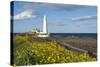 St. Mary's Lighthouse, Whitley Bay, Northumbria, England, United Kingdom, Europe-James Emmerson-Stretched Canvas