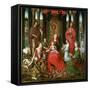 St. Mary with the Child and the Saints John the Baptist, John the Evangelist, Catherine, Barbara-Hans Memling-Framed Stretched Canvas