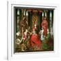 St. Mary with the Child and the Saints John the Baptist, John the Evangelist, Catherine, Barbara-Hans Memling-Framed Giclee Print