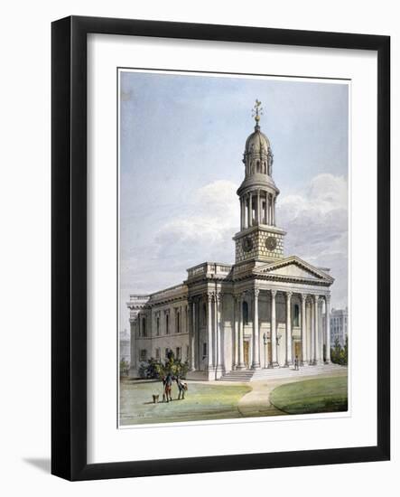 St Marylebone New Church, London, 1816-John Coney-Framed Giclee Print