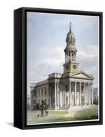 St Marylebone New Church, London, 1816-John Coney-Framed Stretched Canvas