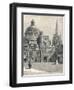 St Marys Church and the Radcliffe, from the Quadrangle, at Brasenose, 1896-null-Framed Premium Giclee Print