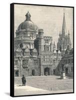 St Marys Church and the Radcliffe, from the Quadrangle, at Brasenose, 1896-null-Framed Stretched Canvas