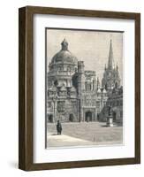 St Marys Church and the Radcliffe, from the Quadrangle, at Brasenose, 1896-null-Framed Giclee Print