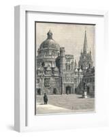 St Marys Church and the Radcliffe, from the Quadrangle, at Brasenose, 1896-null-Framed Giclee Print