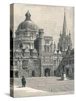 St Marys Church and the Radcliffe, from the Quadrangle, at Brasenose, 1896-null-Stretched Canvas