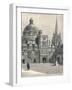 St Marys Church and the Radcliffe, from the Quadrangle, at Brasenose, 1896-null-Framed Giclee Print