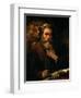 St. Matthew and the Angel, 1655-60-Rembrandt van Rijn-Framed Premium Giclee Print