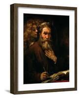 St. Matthew and the Angel, 1655-60-Rembrandt van Rijn-Framed Giclee Print