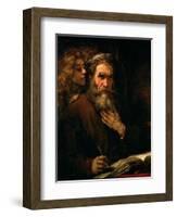 St. Matthew and the Angel, 1655-60-Rembrandt van Rijn-Framed Giclee Print