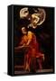 St. Matthew and the Angel-Caravaggio-Framed Stretched Canvas