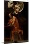 St. Matthew and the Angel-Caravaggio-Mounted Art Print
