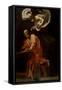 St. Matthew and the Angel-Caravaggio-Framed Stretched Canvas