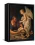 St. Matthew and the Angel-Manaigo Silvestro-Framed Stretched Canvas