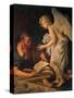 St. Matthew and the Angel-Manaigo Silvestro-Stretched Canvas