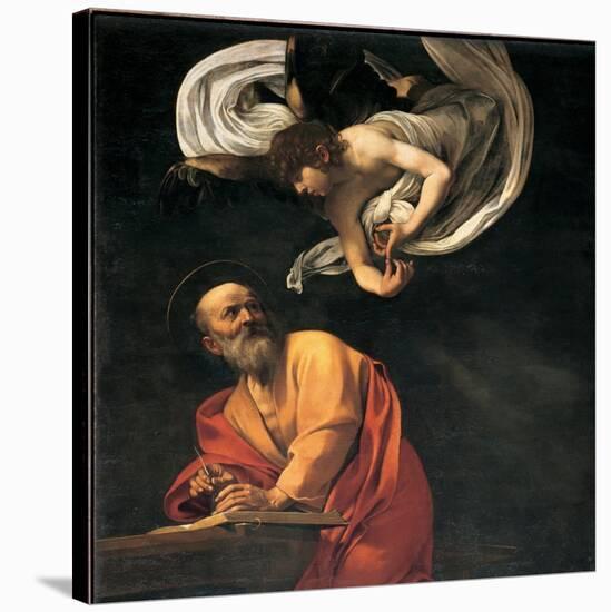 St. Matthew and the Angel-Caravaggio-Stretched Canvas