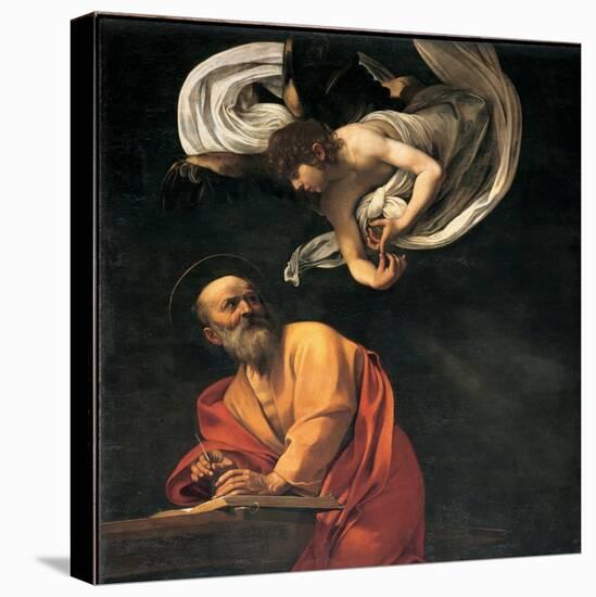 St. Matthew and the Angel-Caravaggio-Stretched Canvas