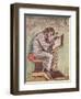 St. Matthew, Commissioned by Ebbo, Archbishop of Reims-null-Framed Giclee Print
