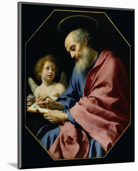 St. Matthew Writing His Gospel-Carlo Dolci-Mounted Art Print