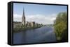 St Matthews Church and Old Bridge, Perth, Perth and Kinross, Scotland, 2010-Peter Thompson-Framed Stretched Canvas