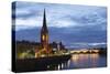 St Matthews Church and Old Bridge, Perth, Perth and Kinross, Scotland, 2010-Peter Thompson-Stretched Canvas