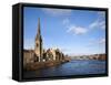 St Matthews Church and the River Tay, Perth, Perth and Kinross, Scotland-Mark Sunderland-Framed Stretched Canvas