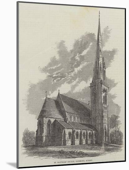 St Matthias' Church, Richmond, Surrey-null-Mounted Giclee Print