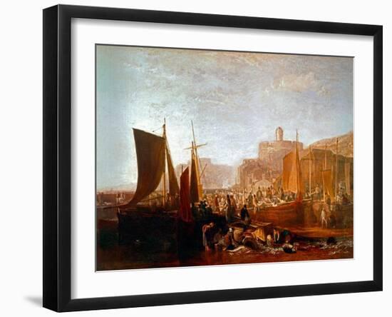 St Mawes at the Pilchard Season-J M W Turner-Framed Giclee Print