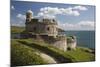 St. Mawes Castle and Coastline, St. Mawes, Cornwall, England, United Kingdom, Europe-Stuart Black-Mounted Photographic Print