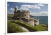 St. Mawes Castle and Coastline, St. Mawes, Cornwall, England, United Kingdom, Europe-Stuart Black-Framed Photographic Print