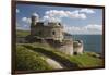 St. Mawes Castle and Coastline, St. Mawes, Cornwall, England, United Kingdom, Europe-Stuart Black-Framed Photographic Print