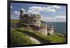 St. Mawes Castle and Coastline, St. Mawes, Cornwall, England, United Kingdom, Europe-Stuart Black-Framed Photographic Print