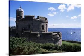 St. Mawes Castle, Built by Henry VIII, St. Mawes, Cornwall, England, United Kingdom-Jenny Pate-Stretched Canvas