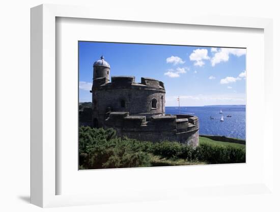 St. Mawes Castle, Built by Henry VIII, St. Mawes, Cornwall, England, United Kingdom-Jenny Pate-Framed Photographic Print