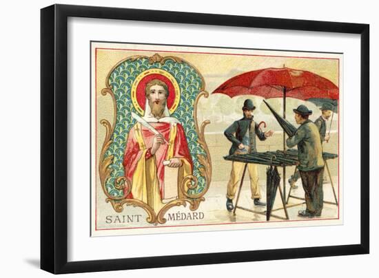 St Medardus, Patron Saint of the Weather-null-Framed Giclee Print