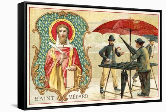 St Medardus, Patron Saint of the Weather-null-Framed Stretched Canvas