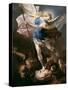St. Michael, about 1663-Luca Giordano-Stretched Canvas