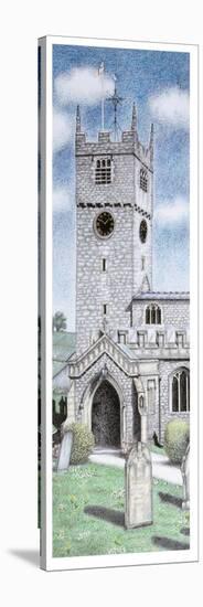 St Michael and All Angels Church Clock, Beetham, Cumbria, 2009-Sandra Moore-Stretched Canvas