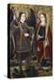 St Michael and Engracia, C1489-C1513-Juan de la Abadia the Younger-Stretched Canvas