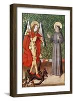 St. Michael and St. Francis of Assisi, c.1480-null-Framed Giclee Print